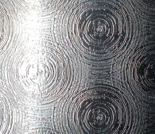 Лист декоративный нержавеющий AISI 201 Deco 15 (Годовые кольца) 0,9 мм