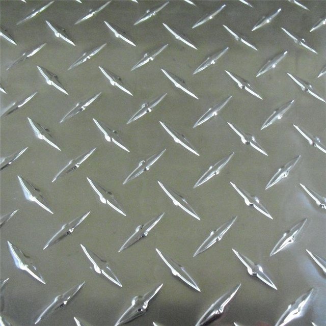 Лист алюминиевый рифленый даймонд АМг2Н 10 мм ГОСТ 21631-2019